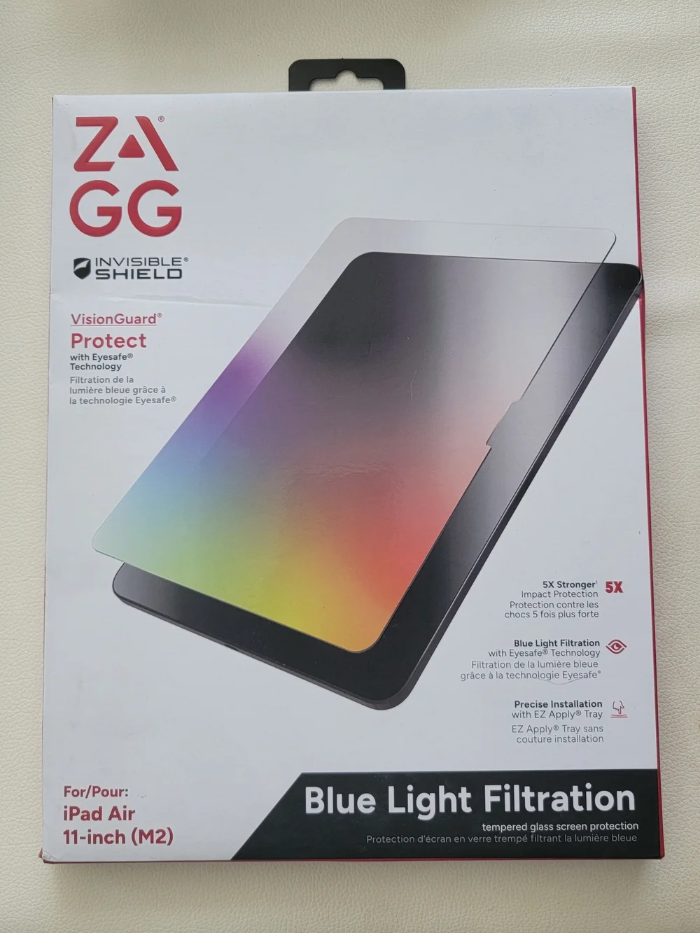 ZAGG VisionGuard Tempered Glass Screen for Ipad Air 11